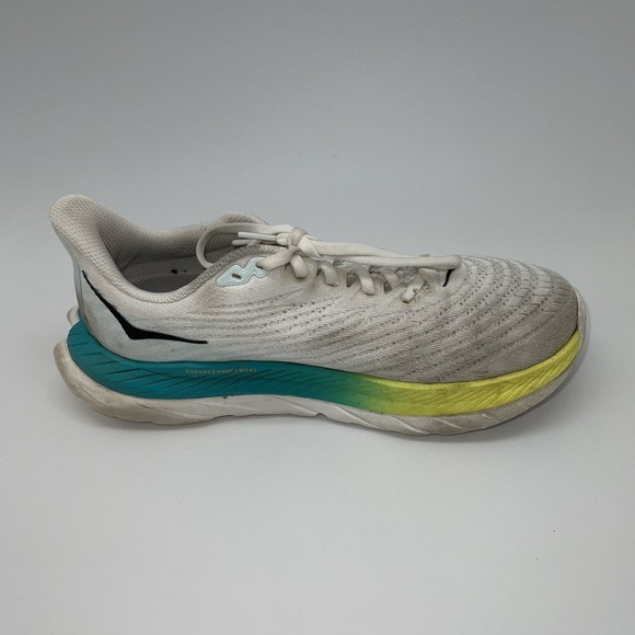Hoka One One Sneakers Womens 8 B Mach 5‎ 1127894 WBGL White Running Gym Shoes - Picture 4 of 8